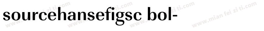 sourcehansefigsc bol字体转换